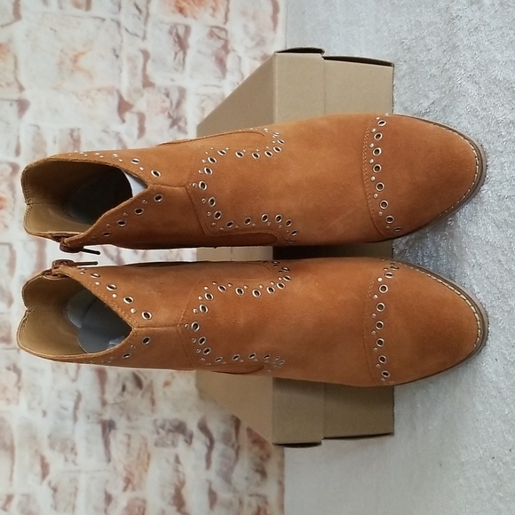 New Lucky Brand Marionn Leather Booties - Picture 7 of 9